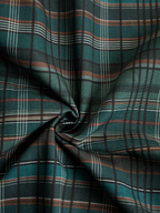 Plaid Maxi Dress for Women - Lapel, Single-Breasted, Casual Style