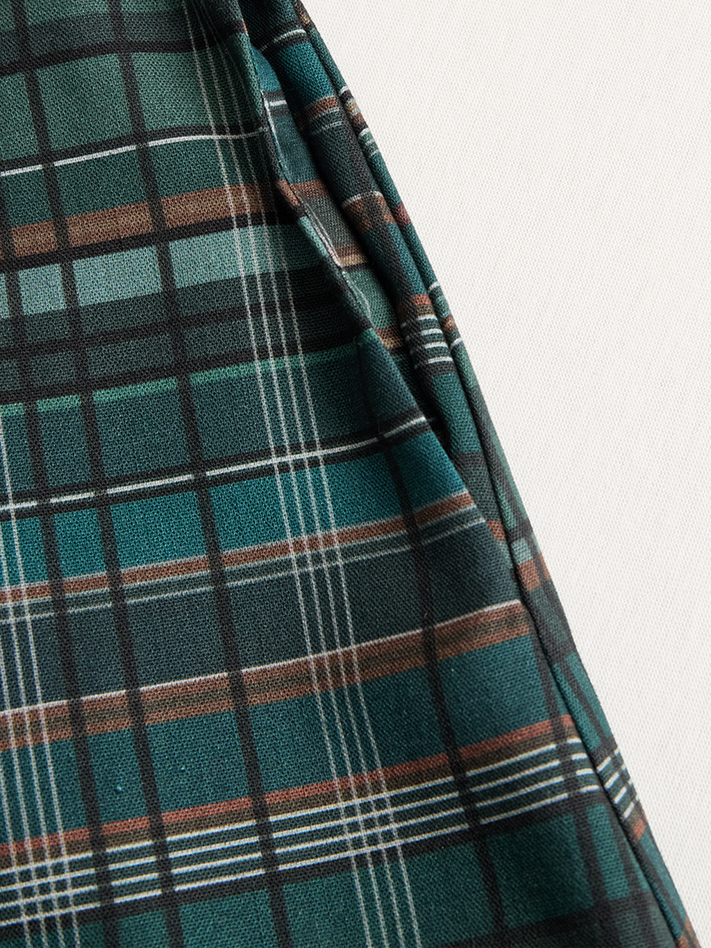 Plaid Maxi Dress for Women - Lapel, Single-Breasted, Casual Style