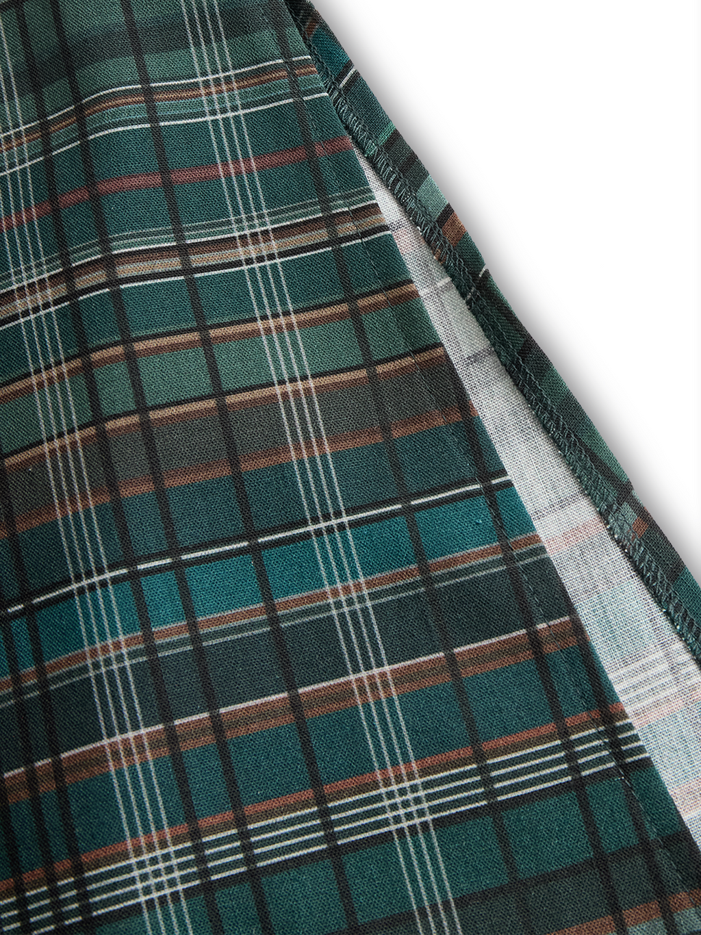 Plaid Maxi Dress for Women - Lapel, Single-Breasted, Casual Style