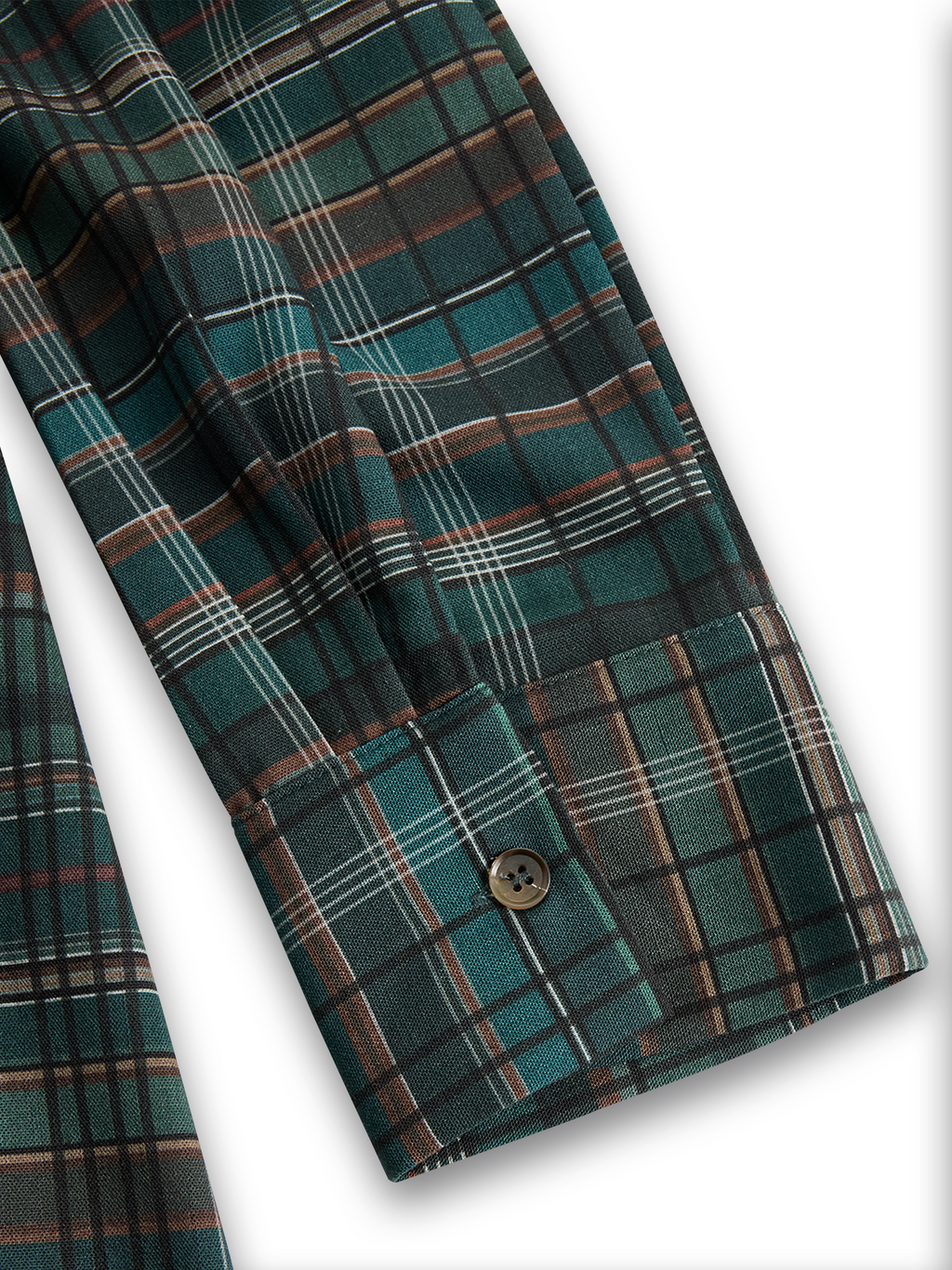 Plaid Maxi Dress for Women - Lapel, Single-Breasted, Casual Style
