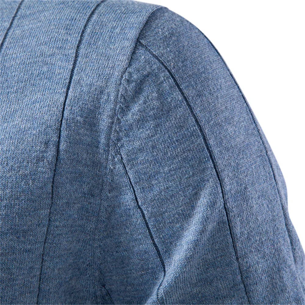Men's Cotton Stripe T-Shirt - Casual O-Neck Summer Top in Solid Colors