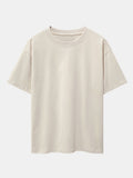 Men's Cotton Relaxed Fit T-Shirt for Casual Wear - Classic Style