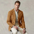 Men's Tailored Business Blazer - Structured Formal Jacket for Smart Casual Wear