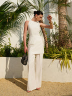 Backless Cutout Asymmetrical Mini Dress - Sleeveless Party & Vacation Dress