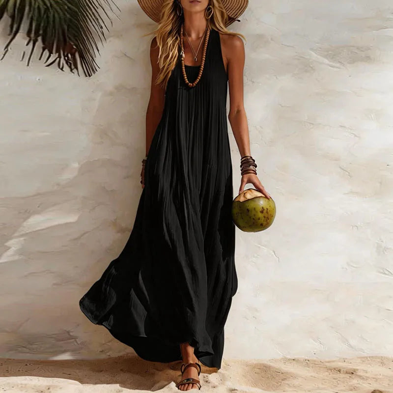 Boho Maxi Dress for Women | Flowy Summer Beach Dress in Lightweight Fabric