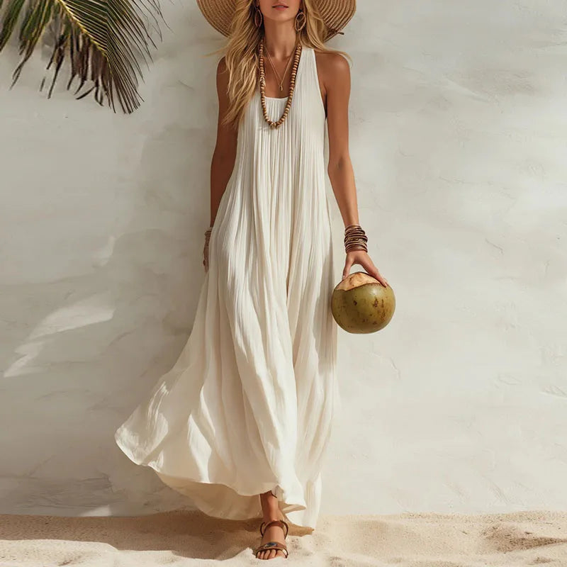 Boho Maxi Dress for Women | Flowy Summer Beach Dress in Lightweight Fabric