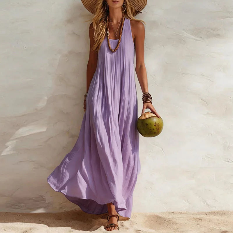 Boho Maxi Dress for Women | Flowy Summer Beach Dress in Lightweight Fabric