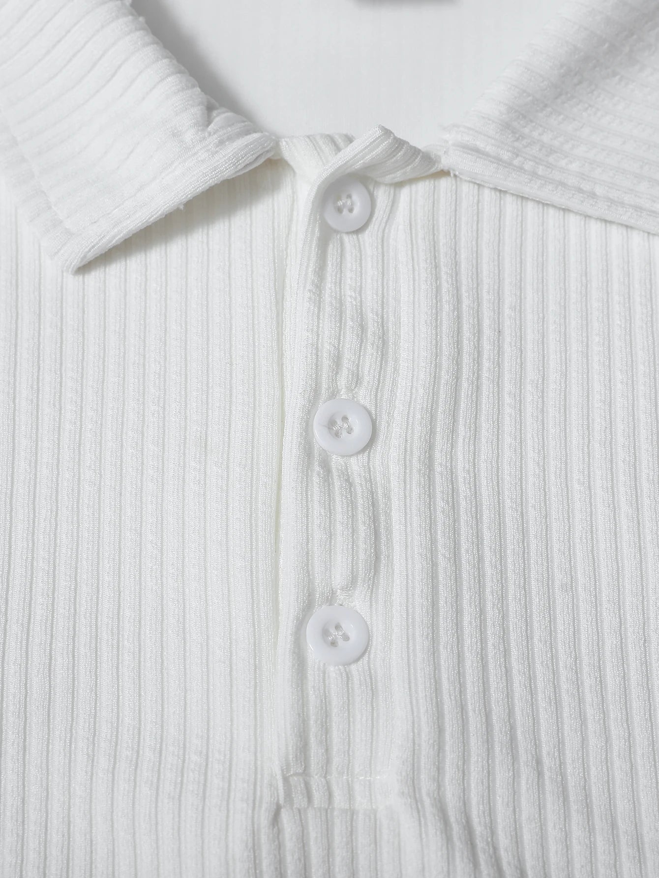 Cotton Striped Long Sleeve Polo Shirt for Men - Casual Wear