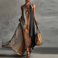 Women's Maxi Dress with Split Hem & Halter Neck | Summer Party Dress