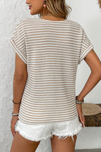 V Neck Casual Blouse for Women | Stylish Lightweight Fabric Top
