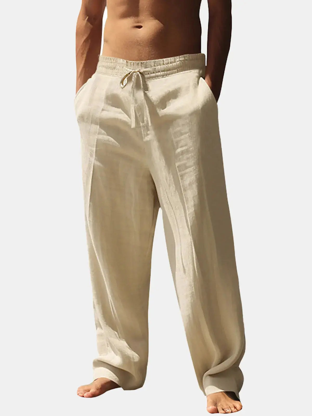 Linen Relaxed Fit Pants for Comfortable Casual Wear