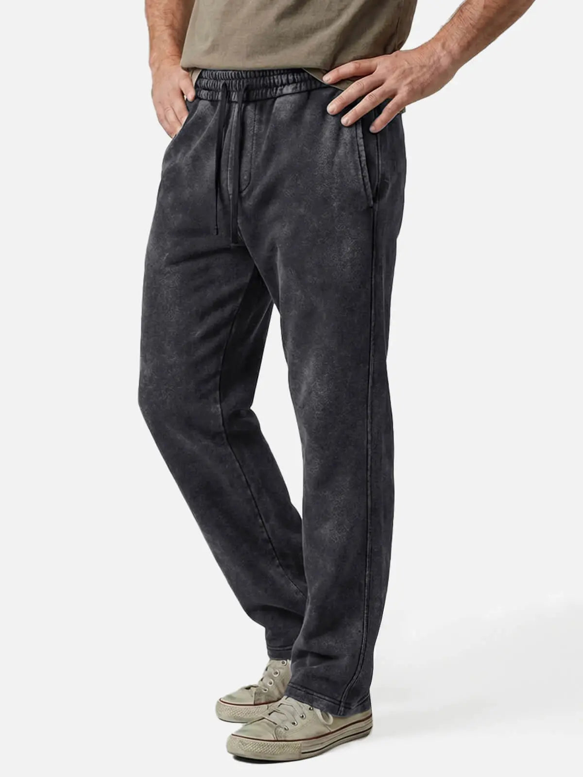 Vintage Washed Cotton Sweatpants | Relaxed Fit | Casual Loungewear