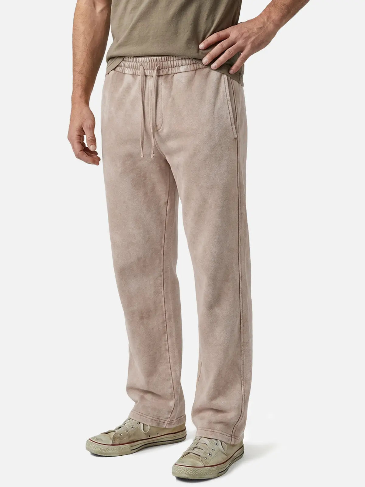 Vintage Washed Cotton Sweatpants | Relaxed Fit | Casual Loungewear