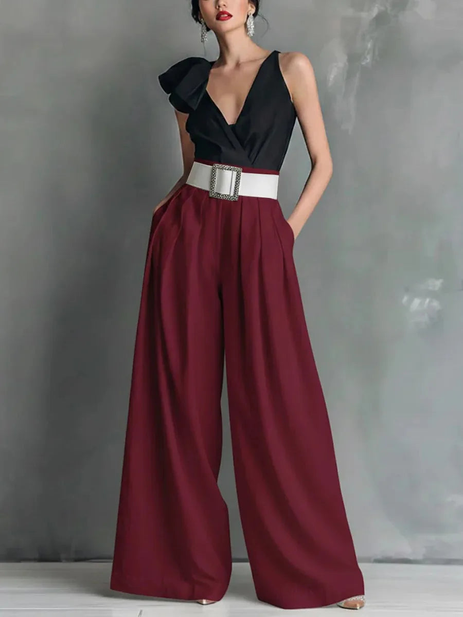 High Waisted Wide Leg Pants for Women - Loose Fit Casual Summer Trousers