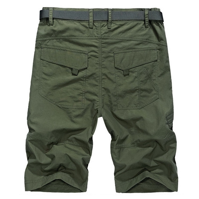Comfortable Loose Fit Cargo Shorts for Men | Durable Cotton Blend | Casual Wear