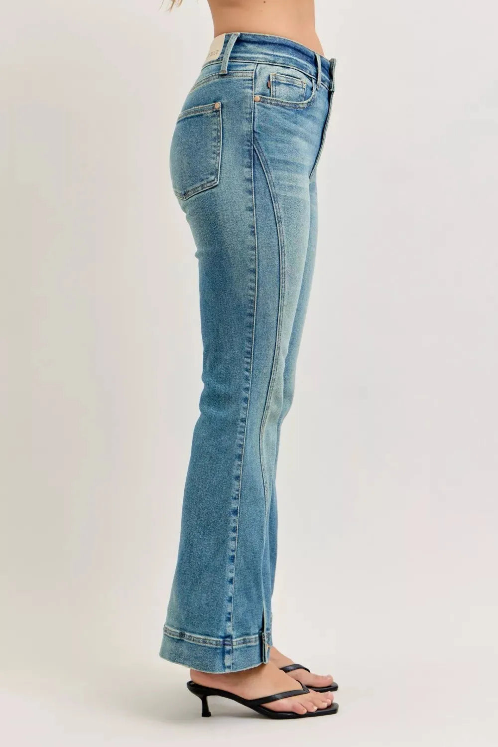 Judy Blue High Waist Vintage Wash Flare Jeans