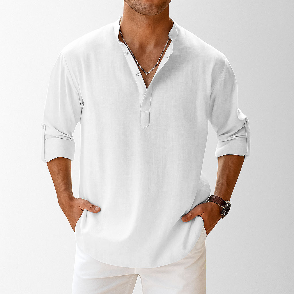 Lightweight Breathable Popover Shirt for Casual Wear - Versatile Design