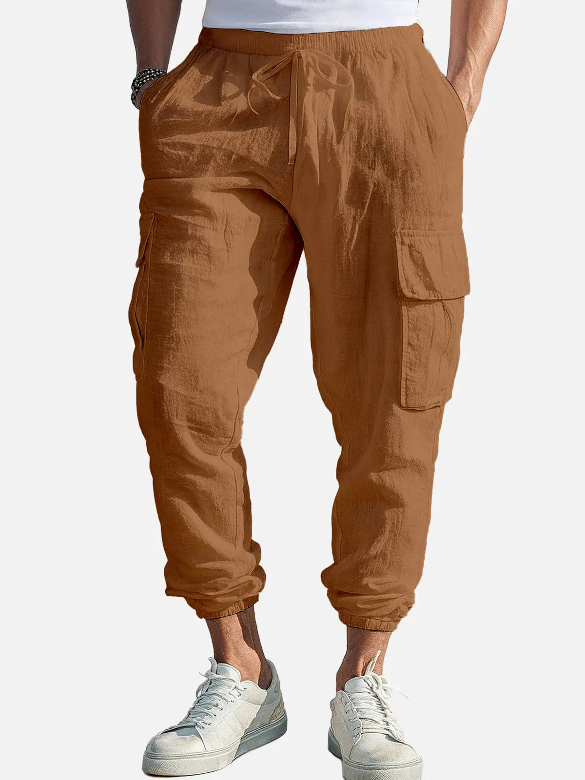 Lightweight Casual Cargo Jogger Pants for Men - Comfortable Everyday Wear