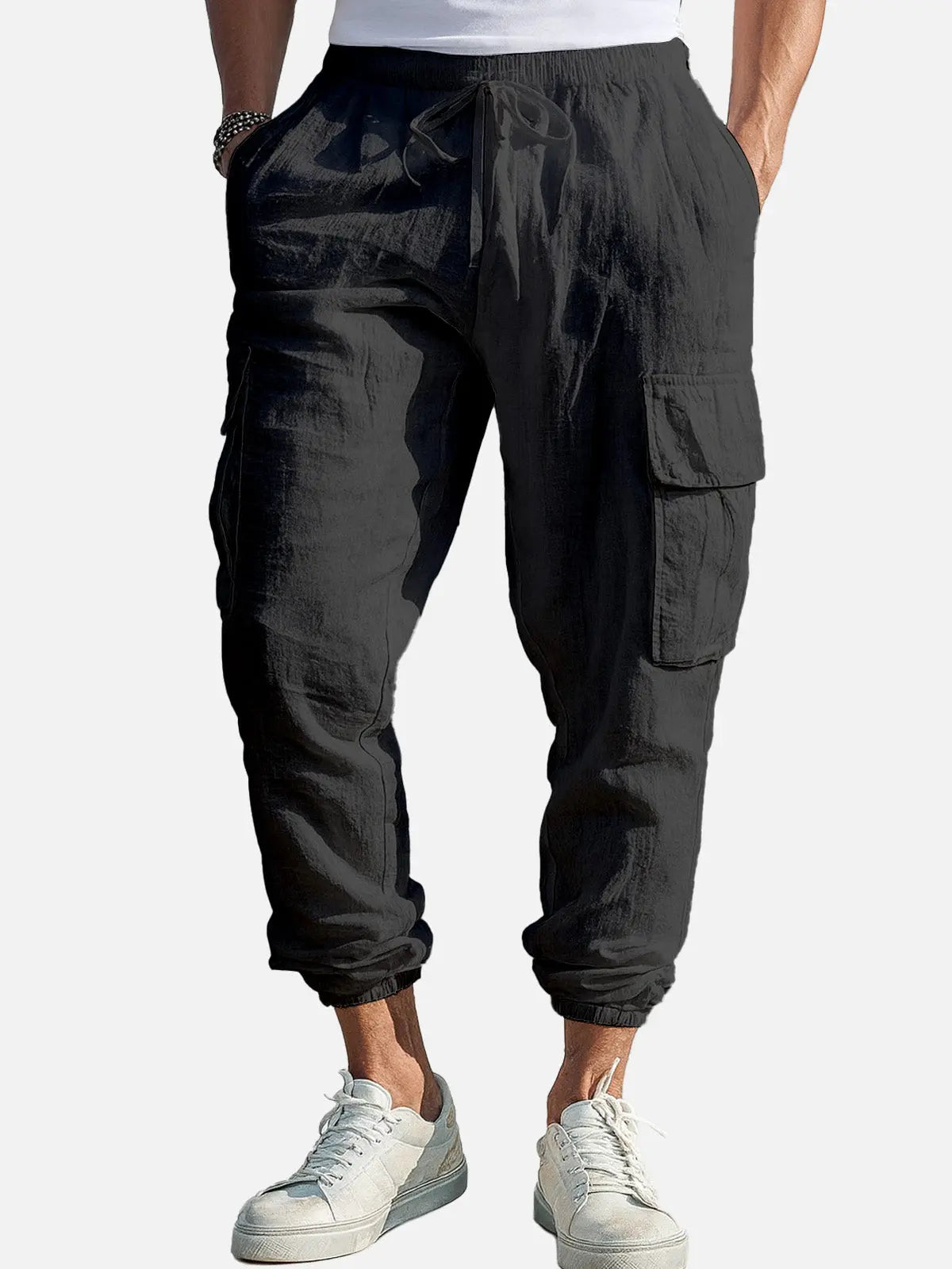 Lightweight Casual Cargo Jogger Pants for Men - Comfortable Everyday Wear