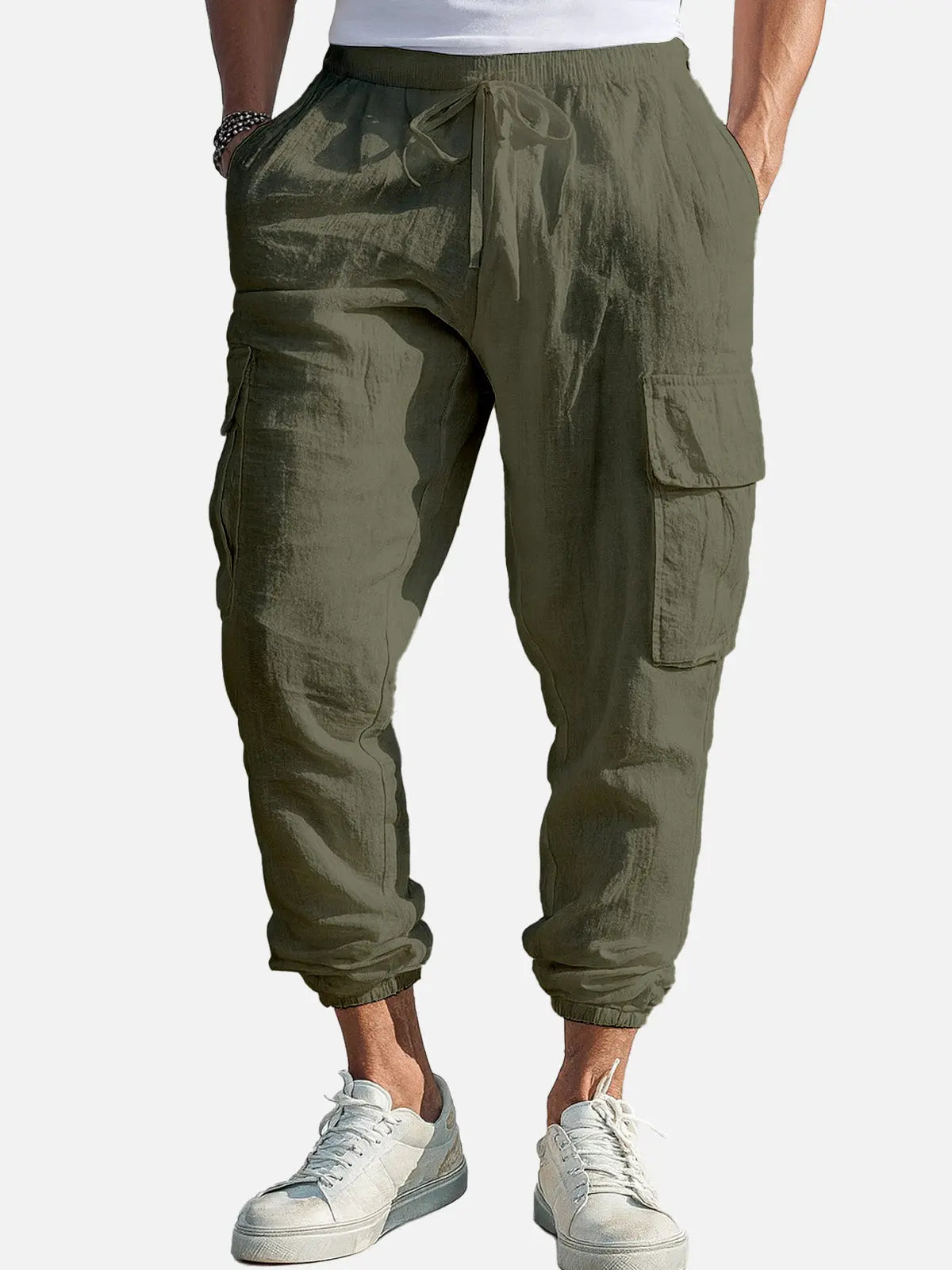 Lightweight Casual Cargo Jogger Pants for Men - Comfortable Everyday Wear