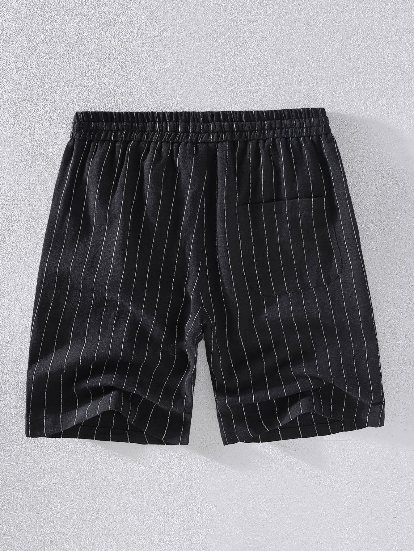 Linen Blend Men's Casual Shorts - Lightweight Breathable Summer Relaxed Fit