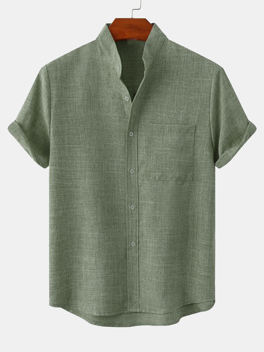 Men's Cotton-Blend Casual Shirt - Comfortable Everyday Wear for All Seasons