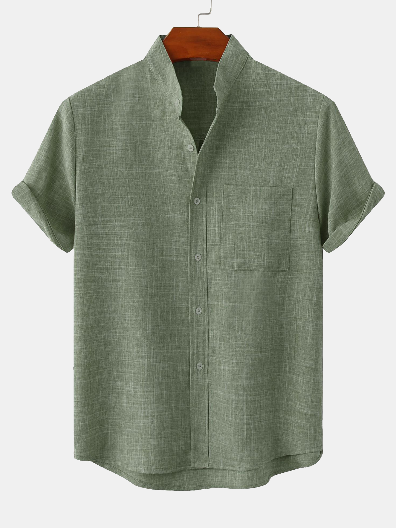 Men's Cotton-Blend Casual Shirt - Comfortable Everyday Wear for All Seasons