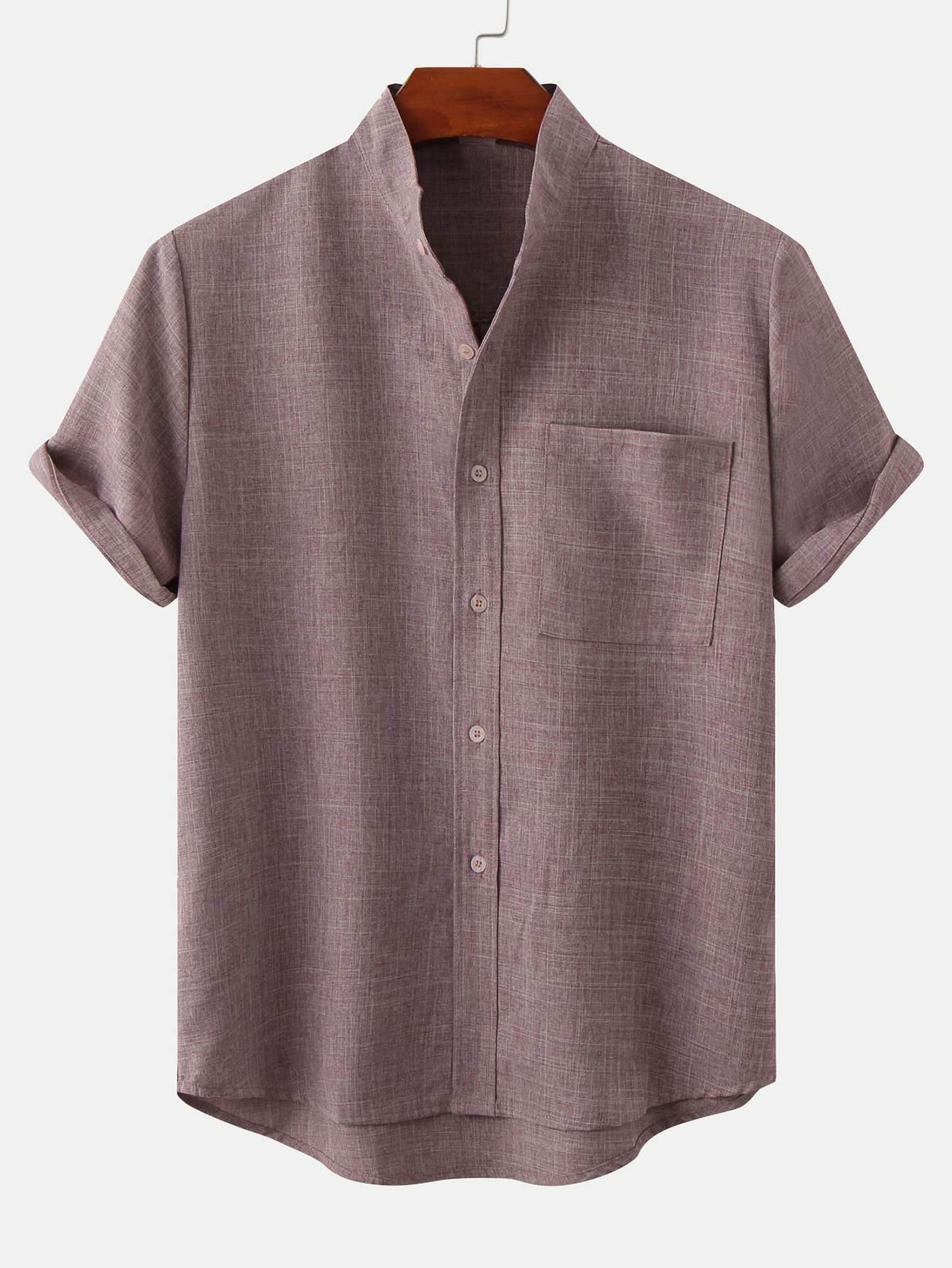 Men's Cotton-Blend Casual Shirt - Comfortable Everyday Wear for All Seasons