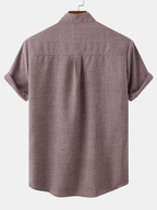 Men's Cotton-Blend Casual Shirt - Comfortable Everyday Wear for All Seasons