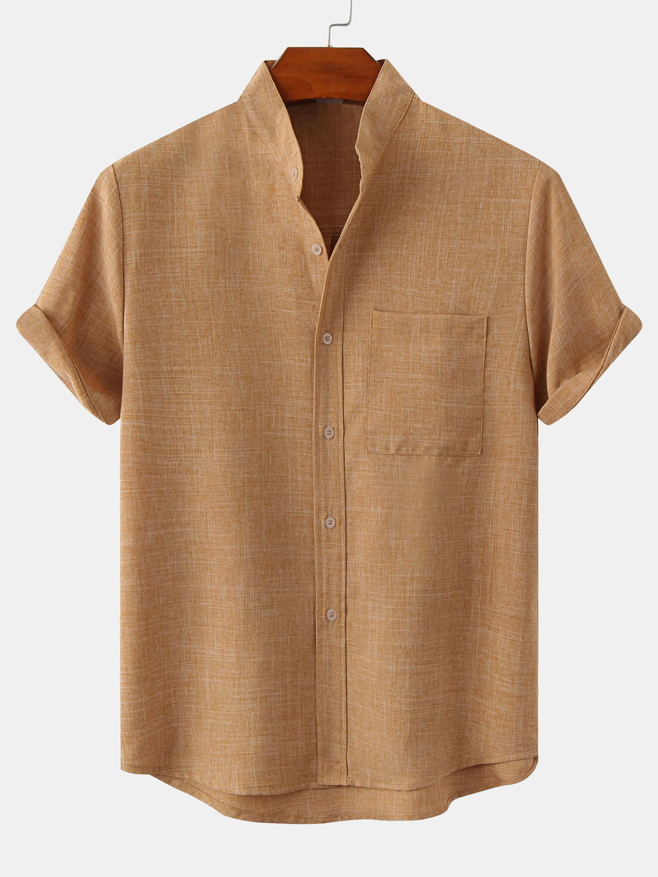 Men's Cotton-Blend Casual Shirt - Comfortable Everyday Wear for All Seasons