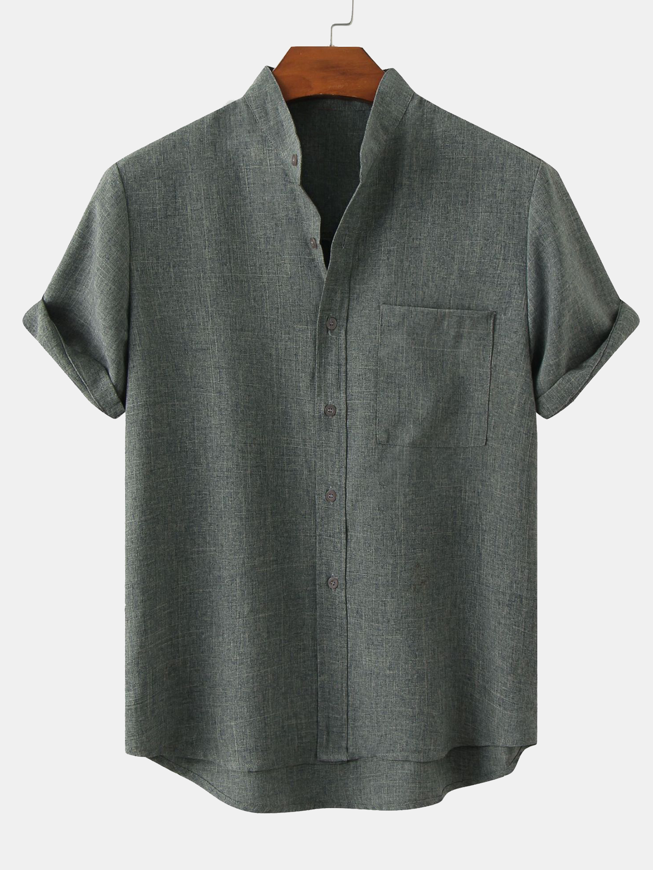 Men's Cotton-Blend Casual Shirt - Comfortable Everyday Wear for All Seasons