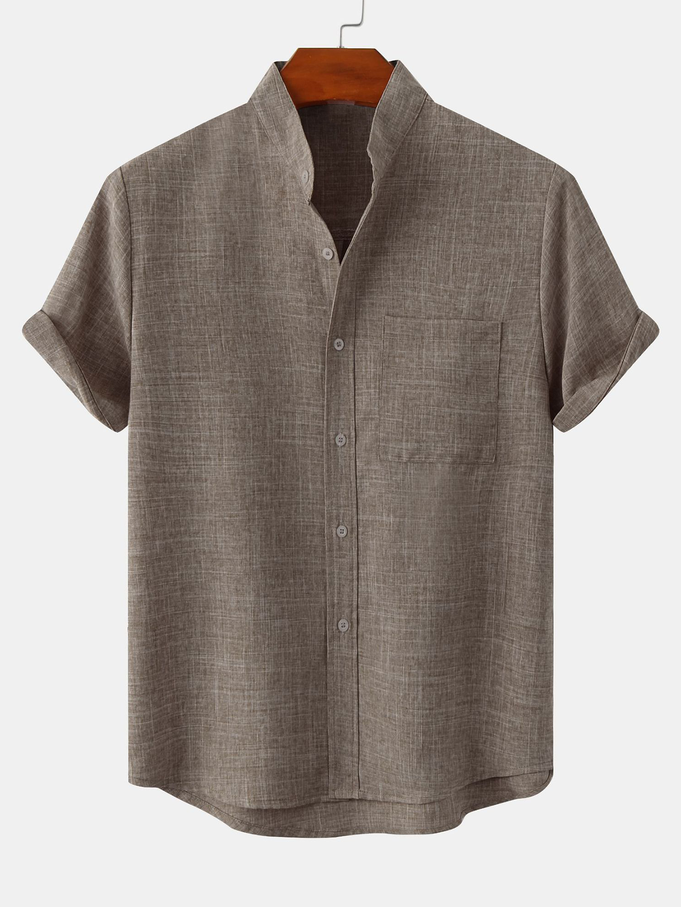 Men's Cotton-Blend Casual Shirt - Comfortable Everyday Wear for All Seasons