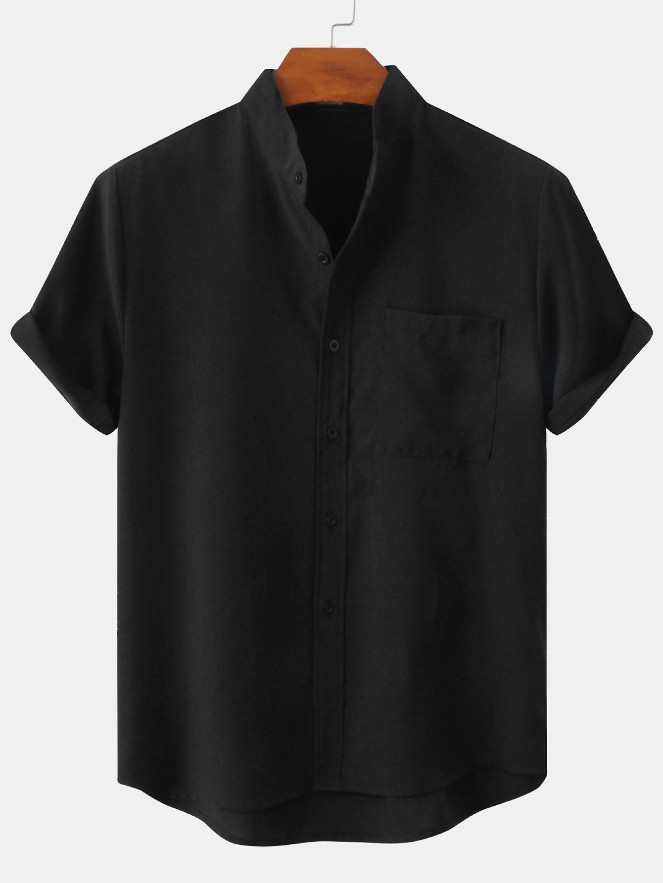 Men's Cotton-Blend Casual Shirt - Comfortable Everyday Wear for All Seasons