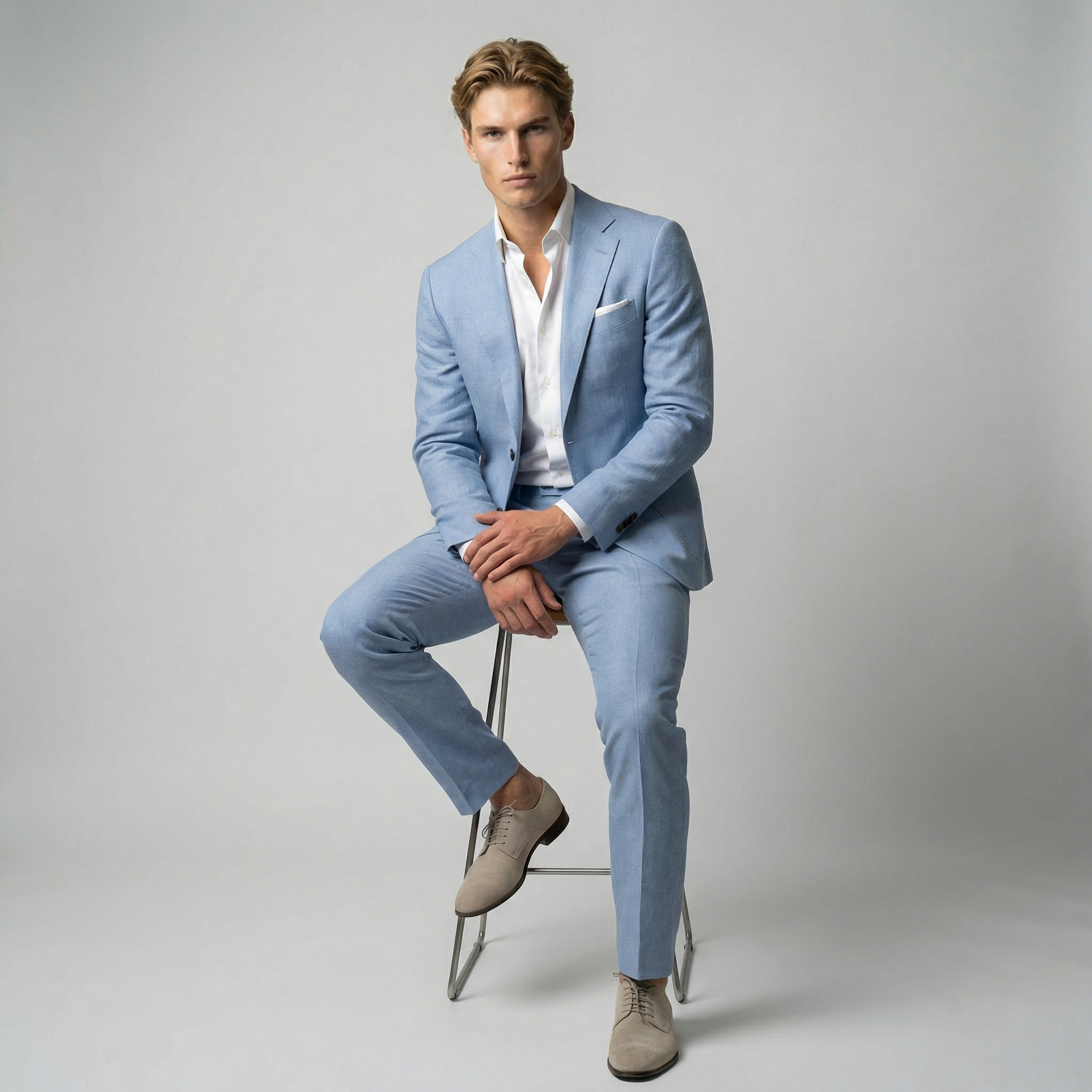 Men's Tailored Two-Piece Suit Set | Wedding Guest Attire | Classic Fit