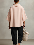 Pink Bohemian Two-Piece Suit with Tie Pockets - Women's Straight-Leg Outfit