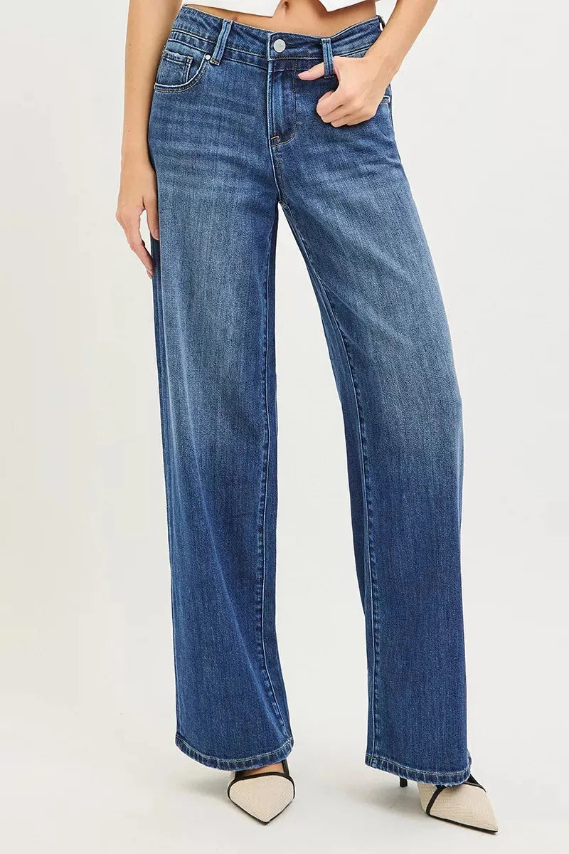RISEN Slouchy Baggy Jeans with Pockets