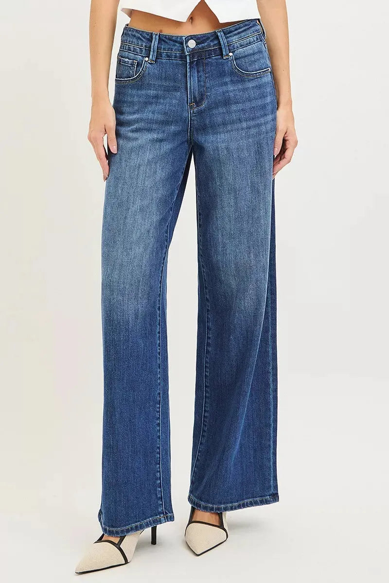 RISEN Slouchy Baggy Jeans with Pockets