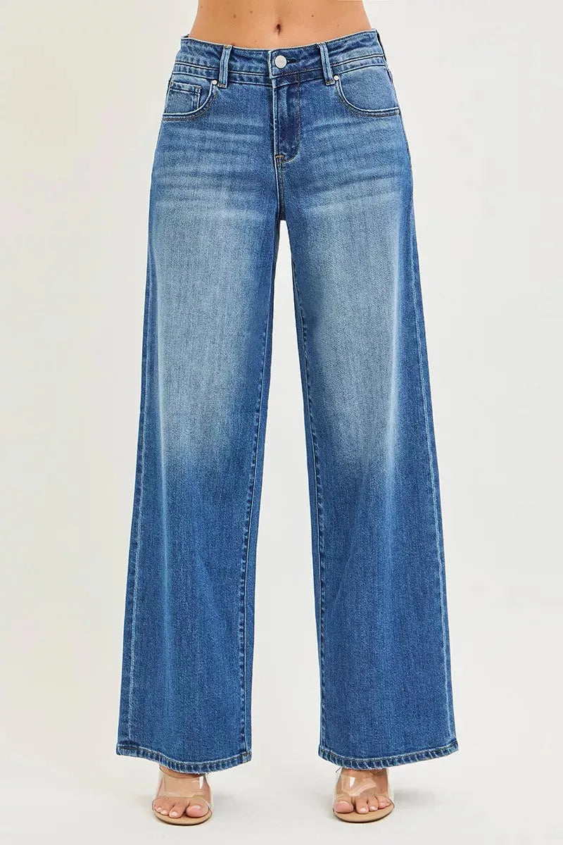 RISEN Slouchy Baggy Jeans with Pockets