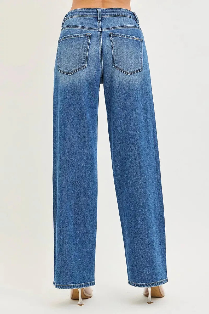 RISEN Slouchy Baggy Jeans with Pockets