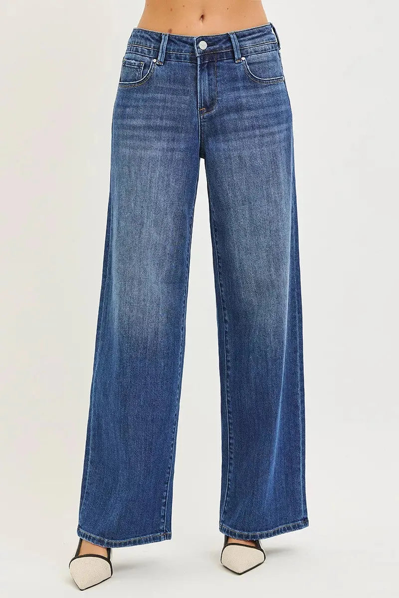 RISEN Slouchy Baggy Jeans with Pockets