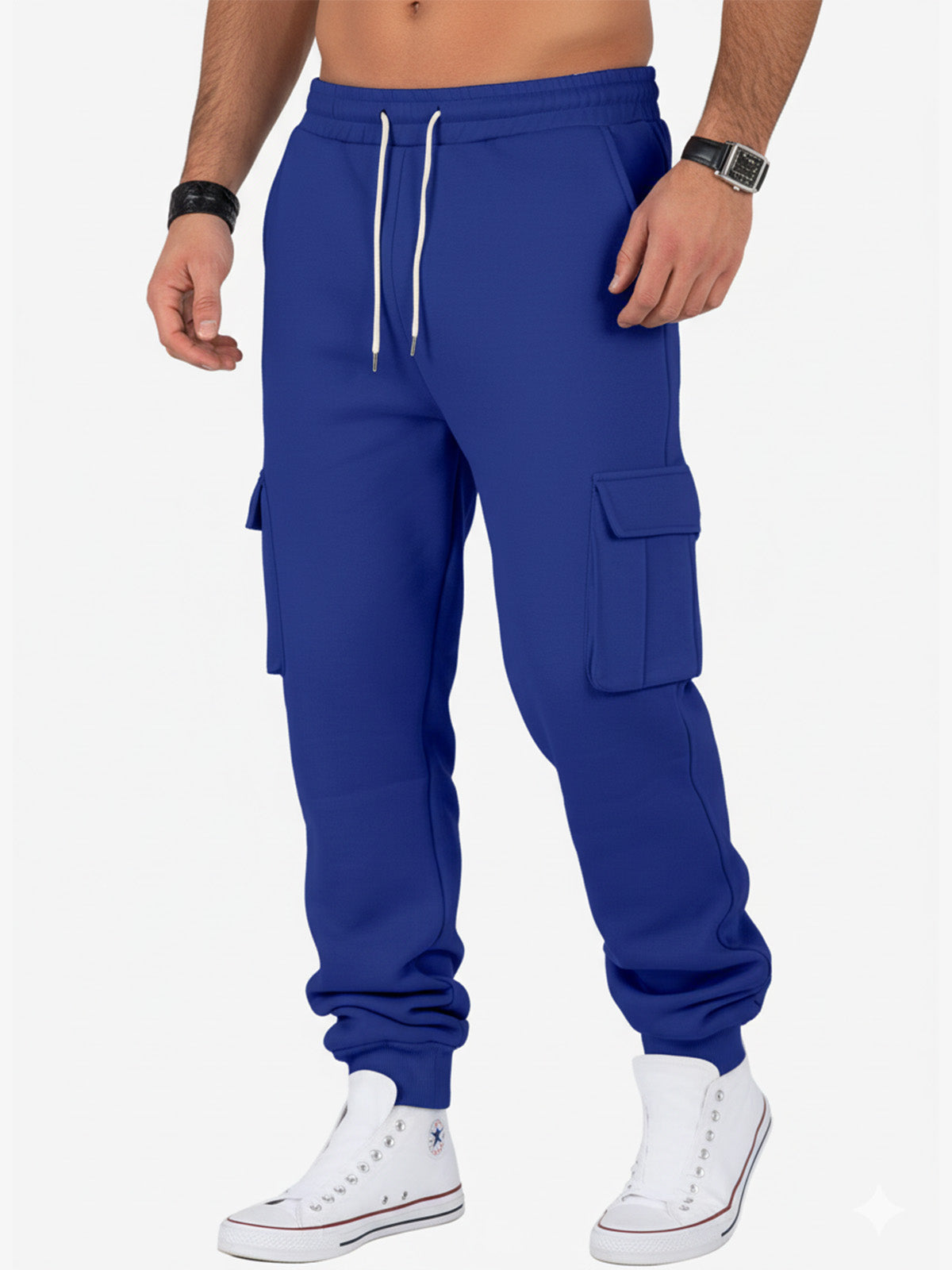 Relaxed Fit Cargo Jogger Pants for Men | Comfortable Cotton Blend | Casual Wear