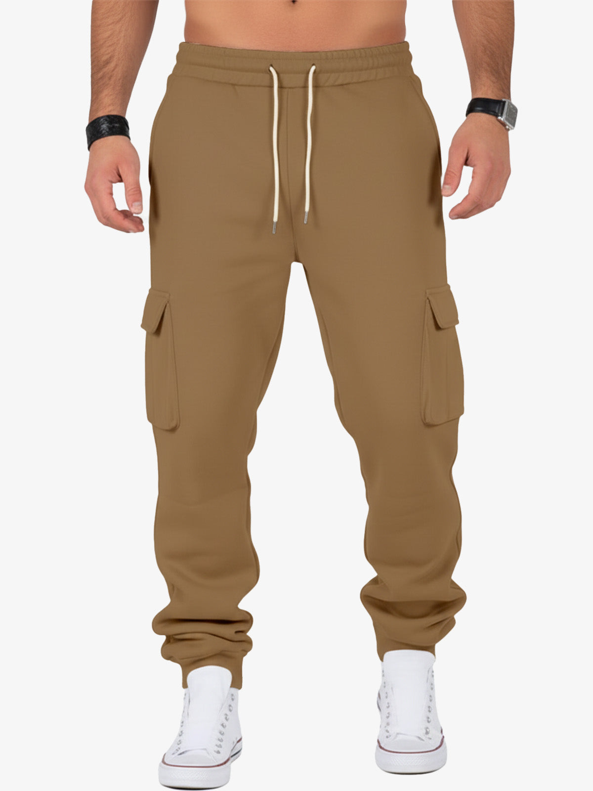 Relaxed Fit Cargo Jogger Pants for Men | Comfortable Cotton Blend | Casual Wear