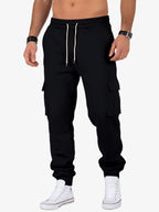 Relaxed Fit Cargo Jogger Pants for Men | Comfortable Cotton Blend | Casual Wear