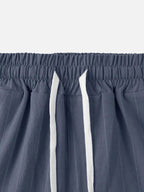 Relaxed Pinstripe Linen Blend Pants for Casual Wear and Comfort