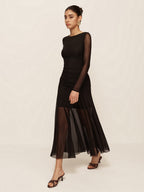 Sleeveless Pleated Maxi Dress for Women - High Waist Casual White Summer Dress