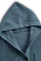 Slim-fit Hooded Knitted Maxi Dress for Women - Casual Long Sleeve Dress
