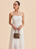 Sleeveless Maxi Dress with Detachable Strap - Casual Flowing Vacation Dress