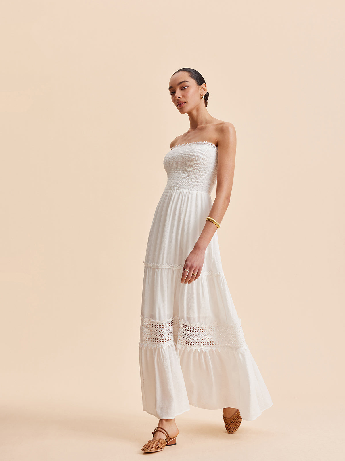 Sleeveless Maxi Dress with Detachable Strap - Casual Flowing Vacation Dress
