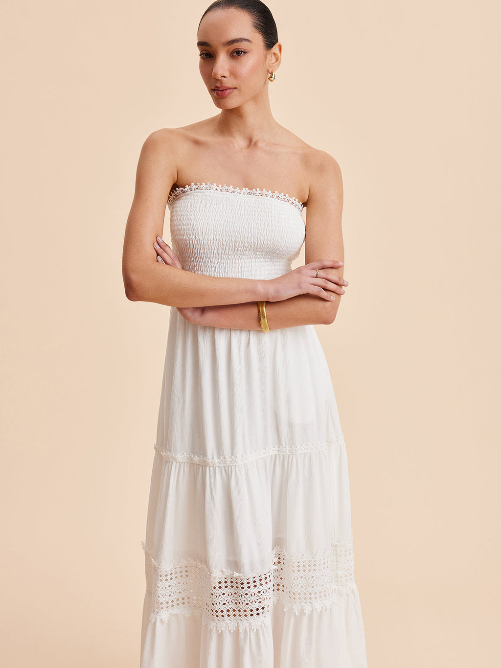 Sleeveless Maxi Dress with Detachable Strap - Casual Flowing Vacation Dress