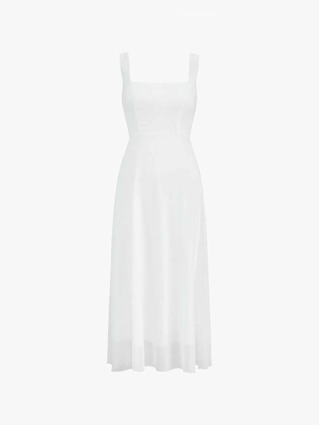 Elegant Square Neck Sleeveless Maxi Dress - Lightweight Woven for Formal Occasions